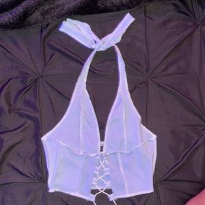 light blue top from shein, size xs